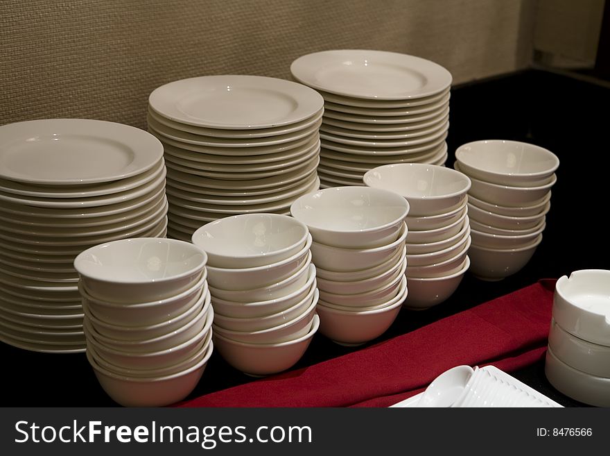 Tableware on the chinese table...