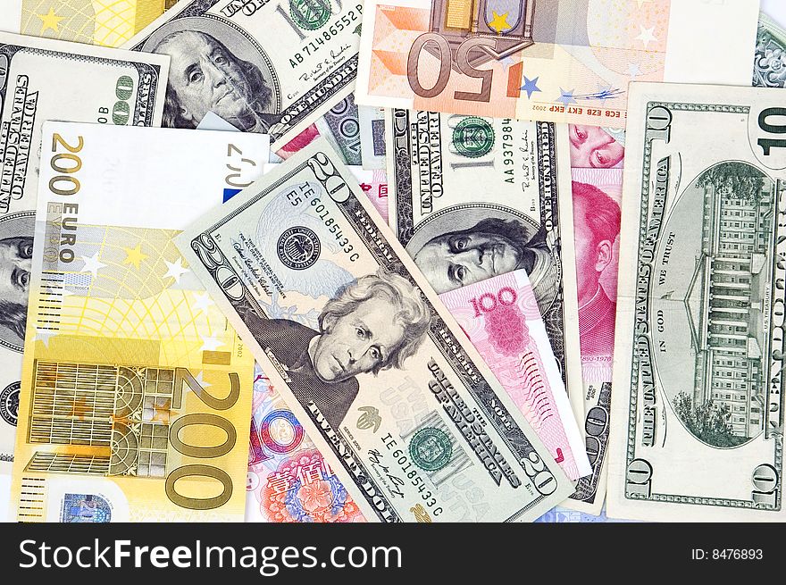 Different banknotes - background
