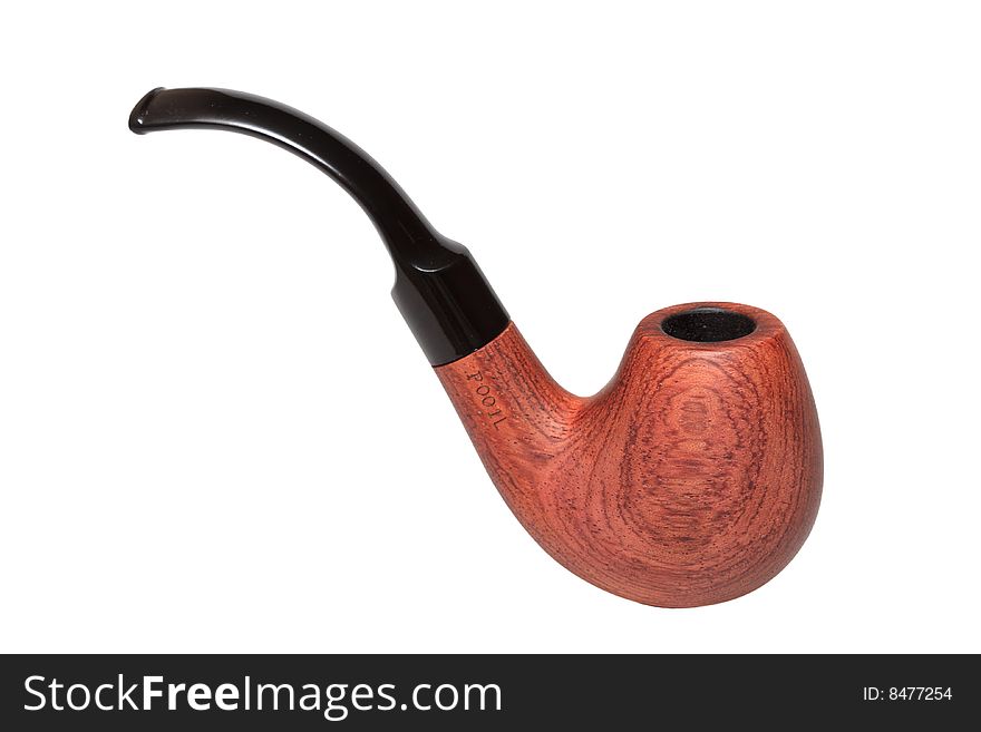 Tobacco pipe isolated on a white background