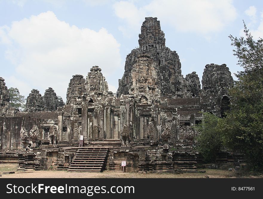 The Bayon temple part of Angkor Thom, Siem Riep, Cambodia. The Bayon temple part of Angkor Thom, Siem Riep, Cambodia.