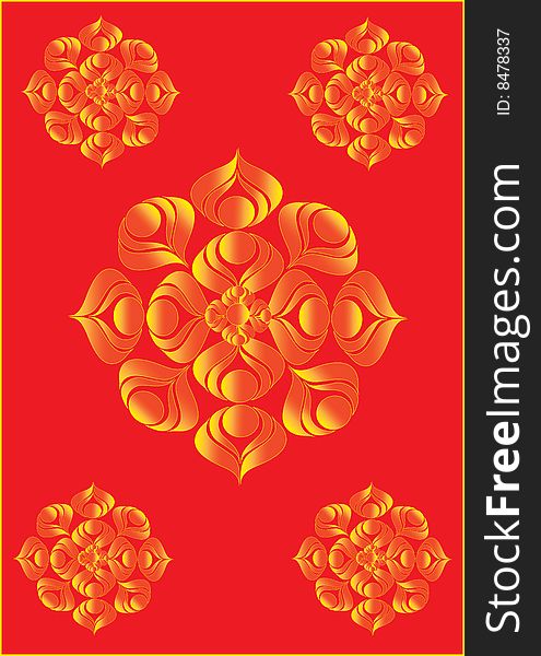 Abstract illustration of red background. Abstract illustration of red background
