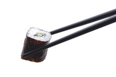 Sushi And Chopsticks Stock Photography