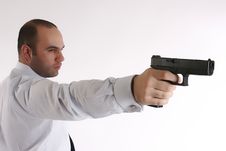 Man With A Gun Royalty Free Stock Images