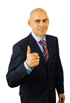 Businessman Show Thumb Up Sing Royalty Free Stock Image Businessman Show Thumb Up Sing Royalty Free Stock Image