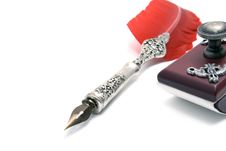 Old Pen With Blotter Stock Photography