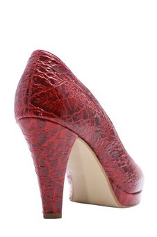 Red Woman Shoe With Tall Heel Stock Image Red Woman Shoe With Tall Heel Stock Image