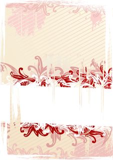Vector Illustration Of Grungy Wallpaper Royalty Free Stock Photography