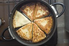 Free Pancakes In The Pan Royalty Free Stock Photo - 8484005