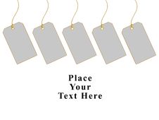 Blank Gift Tags Stock Photo
