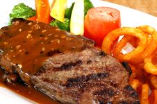 Steak With Vegetables Stock Image Steak With Vegetables Stock Image
