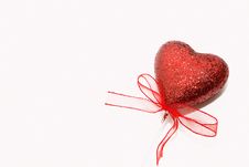Red Glitter Heart Royalty Free Stock Photo