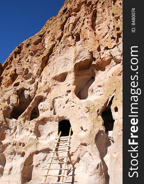 Cliff Dwelling At Bandelier National Monument