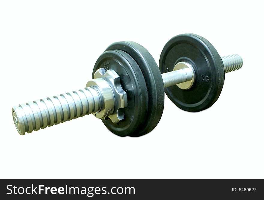 Weights, isolated on white background