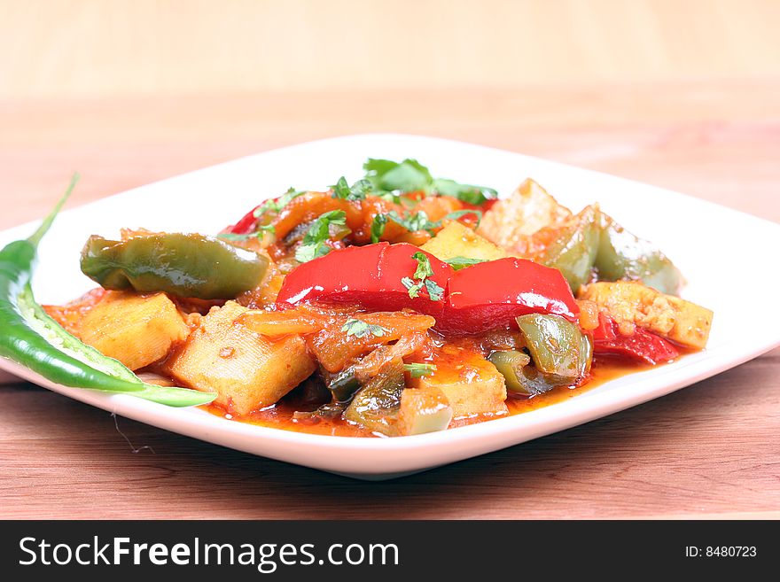 Chilli Cheese In Plate