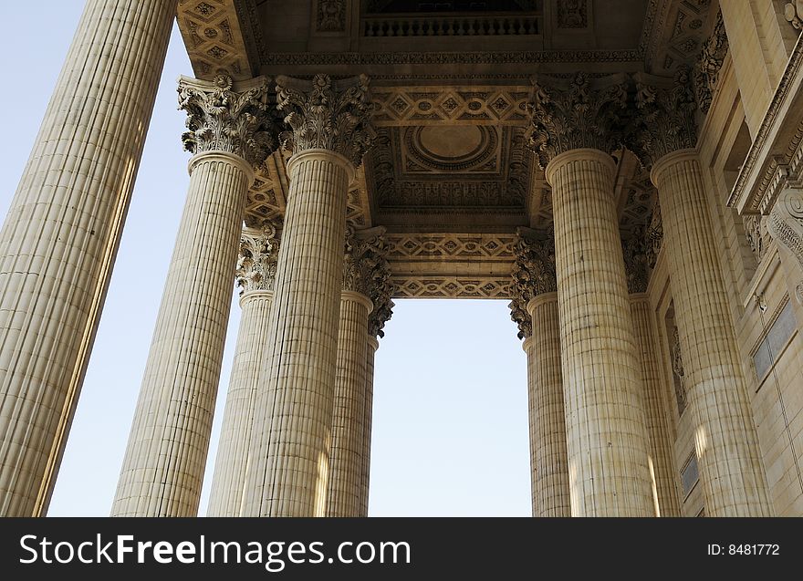 Great pillar in ancient building