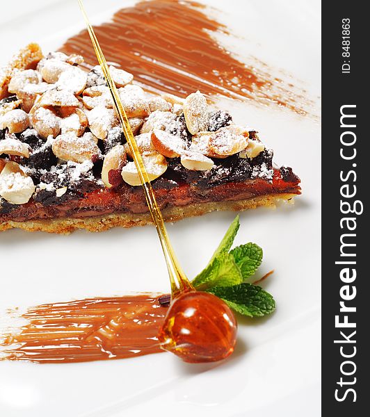 Chocolate Shortcake with Dried Fruit and Nuts