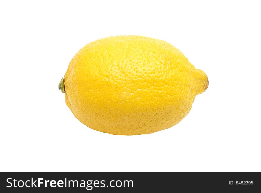 Yellow ripe lemon