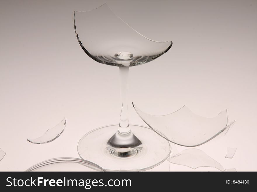 Broken wine glass, best to be used as background. Broken wine glass, best to be used as background