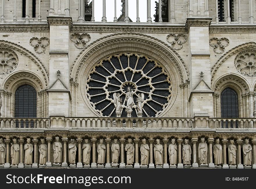 Notre Dame cathedral in Paris, France