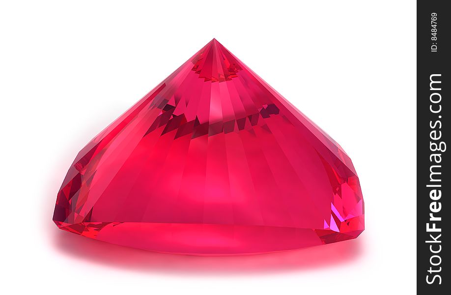 Rhodolite Or Ruby Gemstone