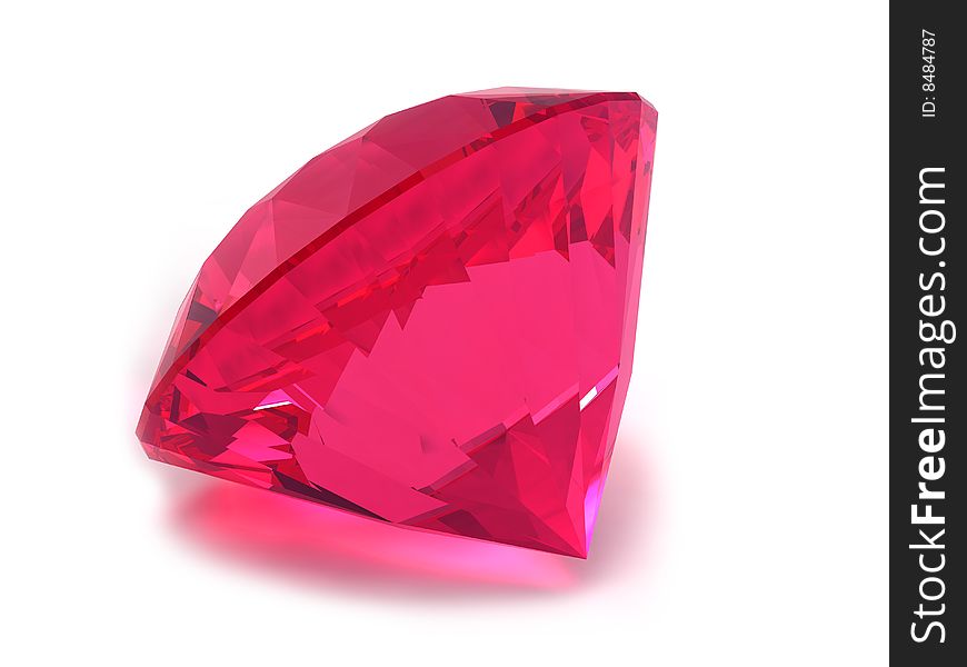 Rhodolite or Ruby gemstone