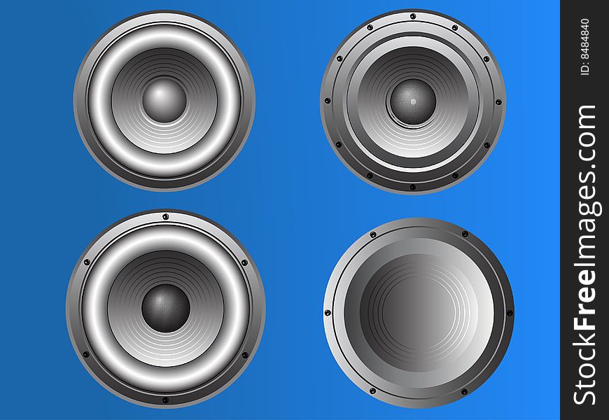 4 Pub and Disco style Loudspeakers in  format. 4 Pub and Disco style Loudspeakers in  format