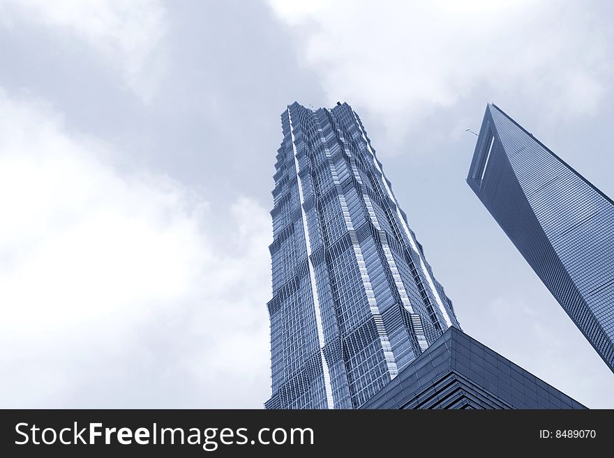 The modern building of the lujiazui financial centre in shanghai china. The modern building of the lujiazui financial centre in shanghai china.