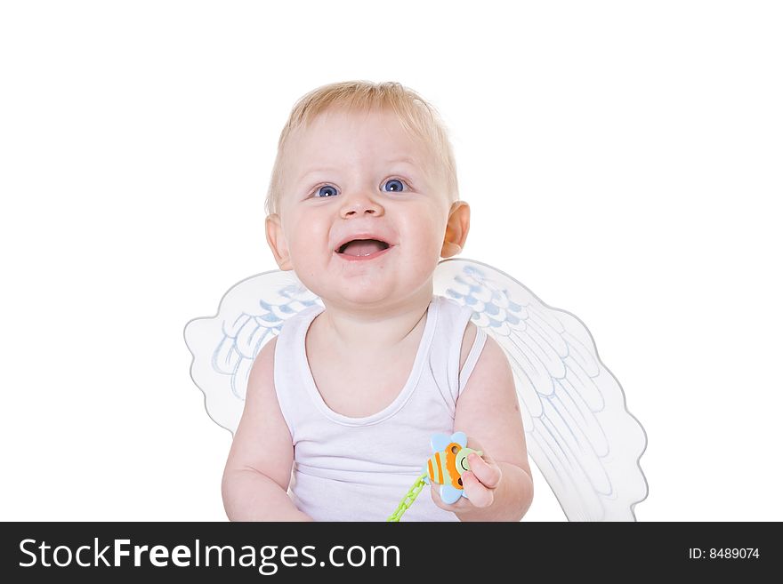 Baby with angel wings