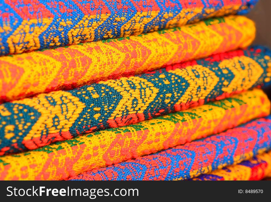 Colorful peruvian hand made texture