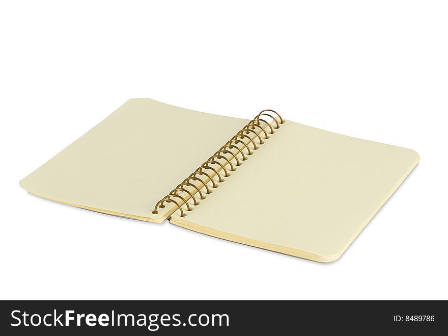 Note Book on White Background