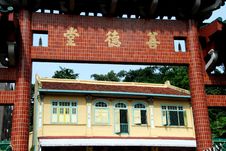 Singapore: Shan De Tang Chinese Temple Royalty Free Stock Photos