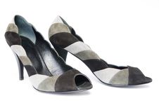 Suede Female Shoes Stock Images