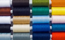 Multicolored Sewing Spools Royalty Free Stock Images Multicolored Sewing Spools Royalty Free Stock Images
