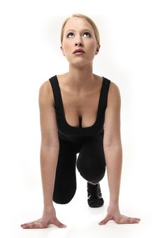 Woman Is Doing An Expert Yoga Exercise Stock Photos Woman Is Doing An Expert Yoga Exercise Stock Photos