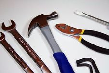 Assortment Of Tools Isolated On White Royalty Free Stock Images Assortment Of Tools Isolated On White Royalty Free Stock Images