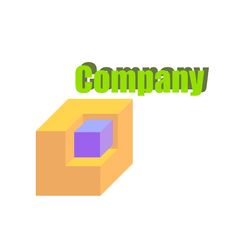 Logo Cube Royalty Free Stock Photography