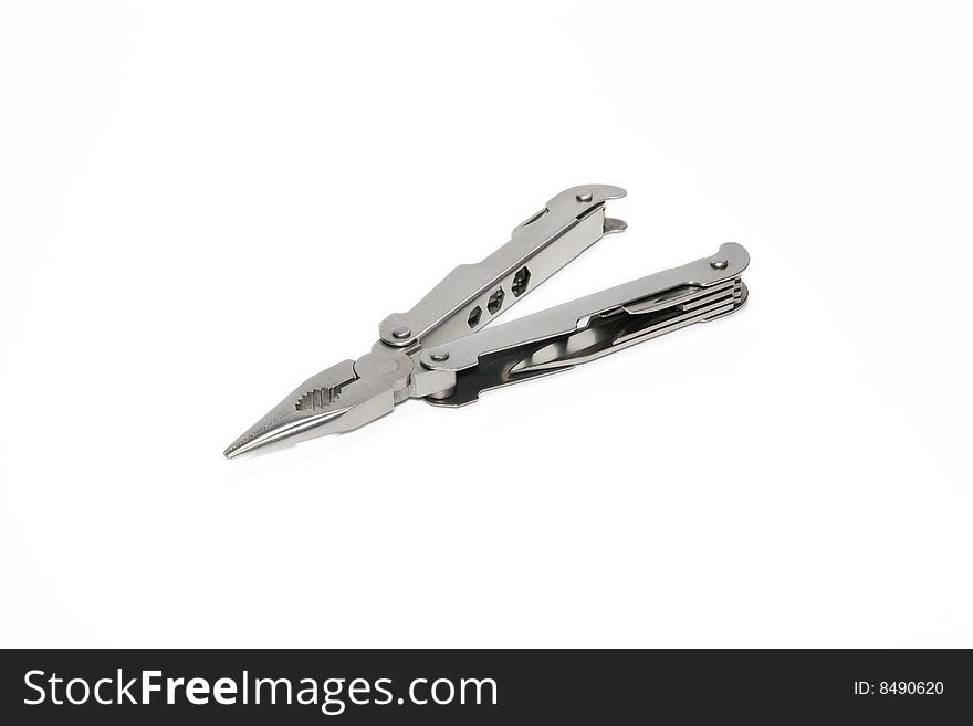 Multifunctional all-in-one pliers on a white background