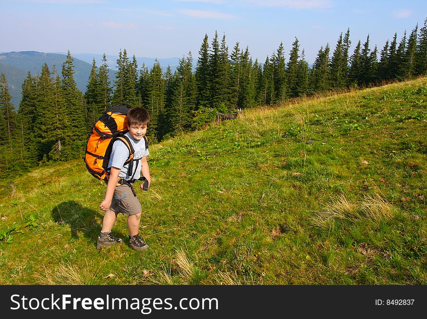 Hiking in the Carpathian mountains