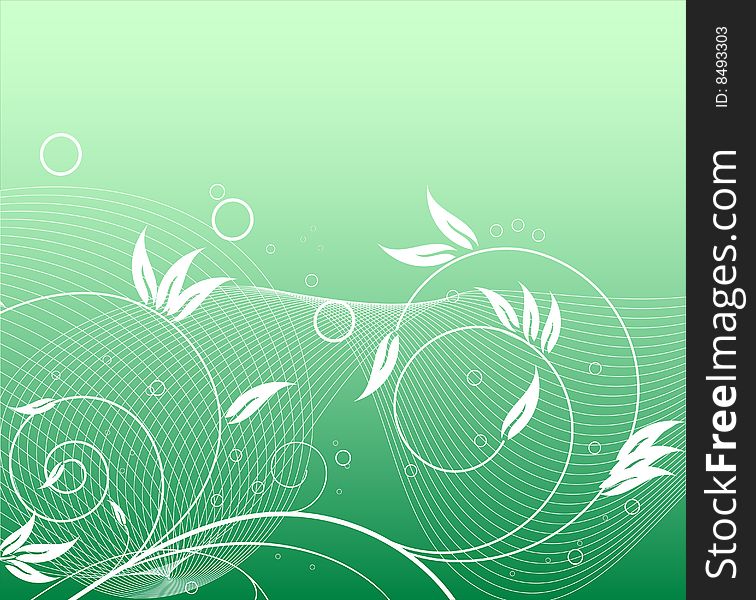 Illustration of green abstract background. Illustration of green abstract background