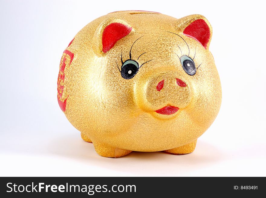 The money-box as the piggy of yellow