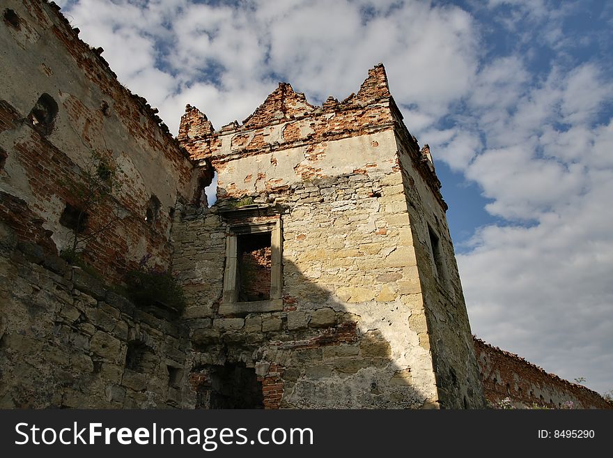 Tower of the medieval castle, Ukraine, Old Village