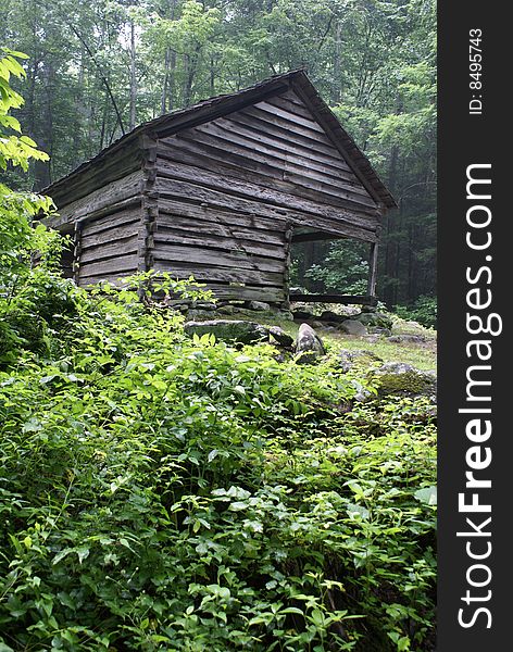 Old rustic cabin in the Smokey Mountains of Tennessee. Old rustic cabin in the Smokey Mountains of Tennessee.