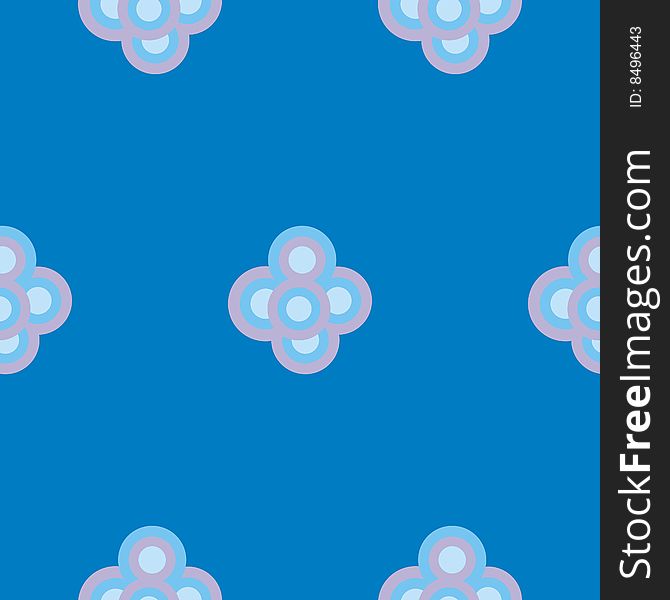 An illustration of stylish seamless pattern on a blue background. An illustration of stylish seamless pattern on a blue background