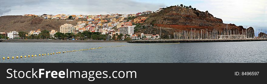 Panorama of Canaria island Gomera. Panorama of Canaria island Gomera