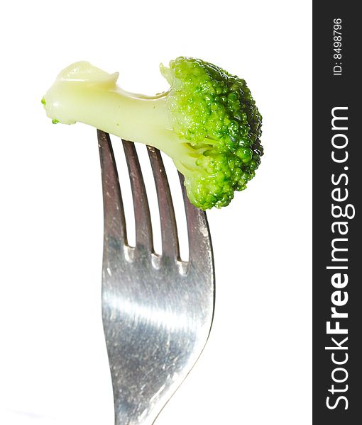 Fork with broccoli