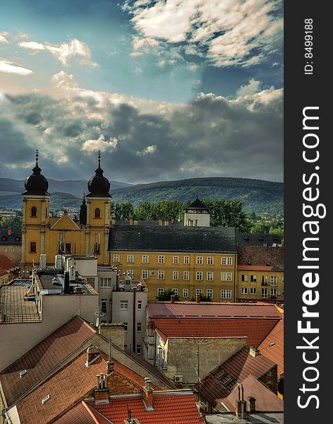 A Slovakian town of Trencin in the north-western part of the country. This image is a HDR.