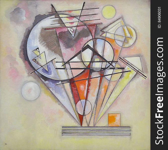 &x22;Auf Spitzen &x28;Sur Les Pointes&x29;&x22;, Vassily Kandinsky, 1920-1922.. Centre Pompidou, Paris.