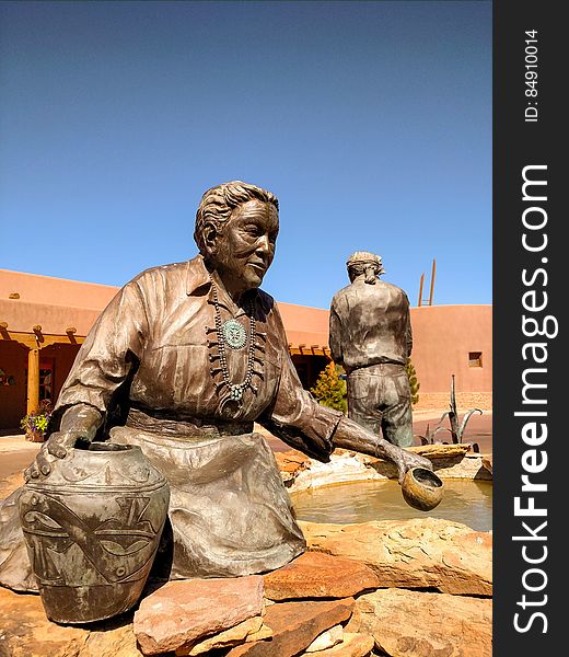 Bronze sculpture at Hyatt Tamaya in Bernalillo, New Mexico. Bronze sculpture at Hyatt Tamaya in Bernalillo, New Mexico