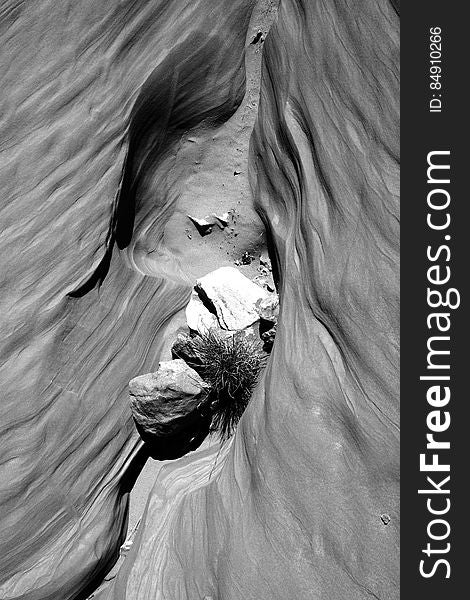 Grayscale Photography of Antelope Canyon