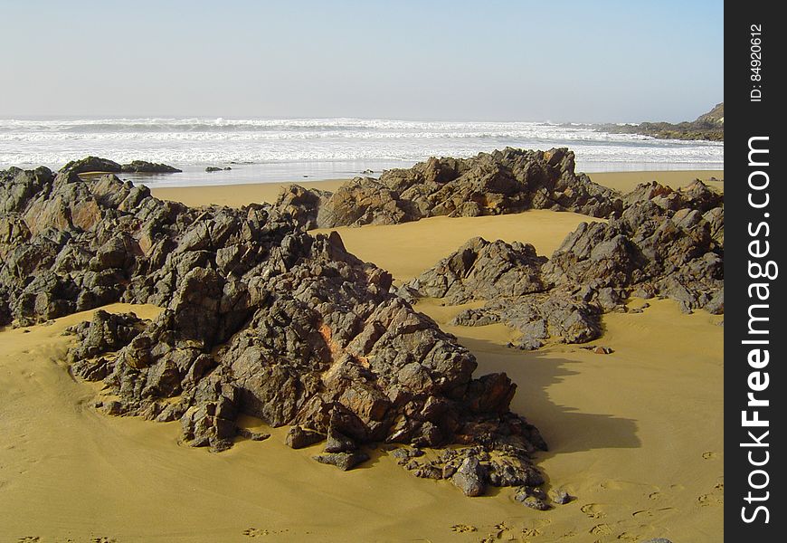 Playa Salvaje Entre Agadir Y Sidi Ifni &x28;Marruecos&x29;
